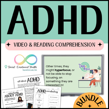 Preview of ADHD Awareness | Lesson, Activities and Readings BUNDLE