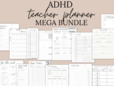 2024 ADHD MEGA Bundle Template, ADHD Teacher Planner, Teac