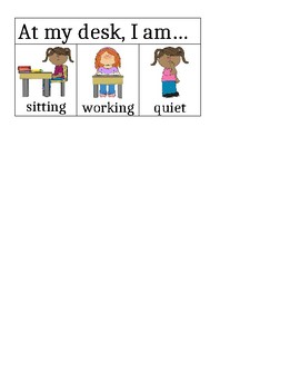 Preview of ADHD Classroom Management Behavior Chart for Desk