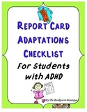 ADHD Report Card Adaptations Checklist