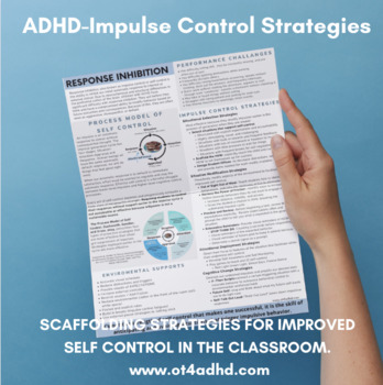 Preview of ADHD Self Control/Impulse Control/ Executive Function Teacher Quick Info Sheet