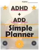 ADHD and ADD Perfect Simple Planner | EVERYDAY Tasks | Adu