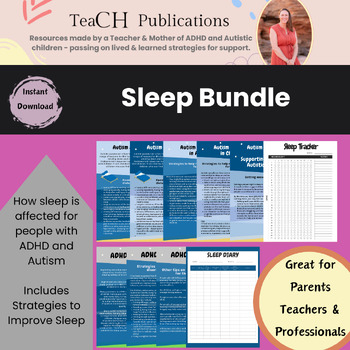 Preview of ADHD and Autism Sleep Hygiene Information and Therapy Pack