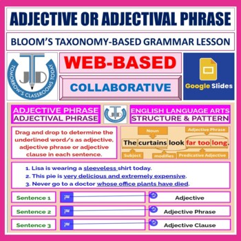 Preview of ADJECTIVE PHRASE OR ADJECTIVAL PHRASE - GOOGLE SLIDES
