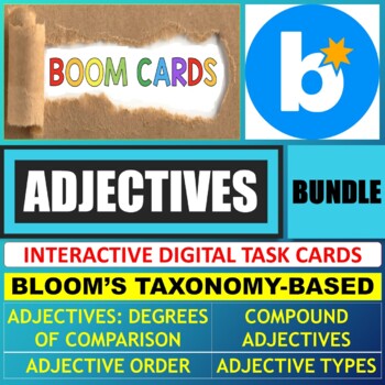 Preview of ADJECTIVES - BOOM CARDS - BUNDLE