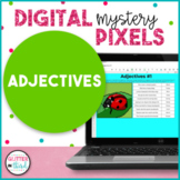 ADJECTIVES Pixel Art Grammar Activities Digital Mystery Pictures