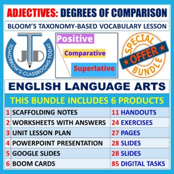 Preview of ADJECTIVES - DEGREES OF COMPARISON - BUNDLE