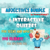 ADJECTIVES interactive game quiz test ESL grammar activiti