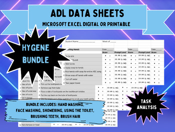 Preview of ADL Hygiene Data Collection Bundle