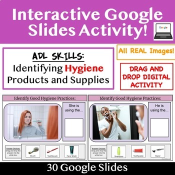 Preview of ADL: Identifying HYGIENE Products Based on Real Photos  Google Slides