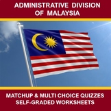 ADMINISTRATIVE DIVISION OF MALAYSIA - STATES & CAPITALS QUIZ
