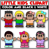 ADORABLE Little Kids Clip Art in COLOR and BLACK & WHITE