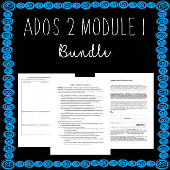 Preview of ADOS 2 Module 1 Bundle - Cheat Sheet, Notetaking Template, Report Template