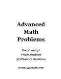 ADVANCED MATH PROBLEM FOR 4TH AND 5TH GRADES STUDENTS