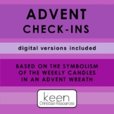 ADVENT CANDLE Themed: Student Check-Ins (2 digital version