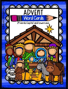 Preview of ADVENT Word Cards {Capital & Lowercase}