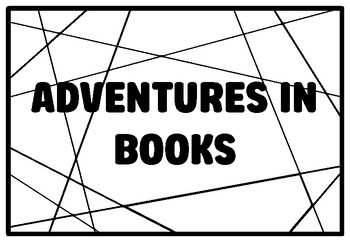 Preview of ADVENTURES IN BOOKS Literary Themes Coloring Pages, 1st Grade Emergency Sub P