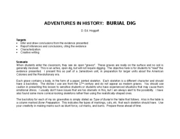 Preview of ADVENTURES IN HISTORY:  Burial Dig