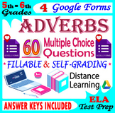ADVERBS. 4 SELF-GRADING Grammar Forms. 5th-6th Grade ELA R