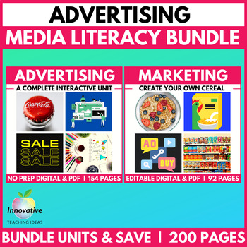 Preview of Advertising & Marketing Bundle | Persuasive Techniques & Media Literacy