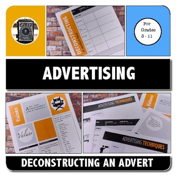 Preview of ADVERTISING TECHNIQUES - PERSUASIVE TECHNIQUES WORKSHEETS AND POWERPOINT