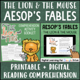 AESOP'S FABLES The Lion and the Mouse Comprehension Printa