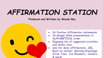 Preview of AFFIRMATION STATION