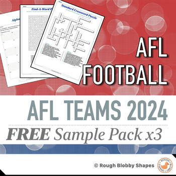 Preview of AFL Football - Teams 2024 - Free Sample Pack