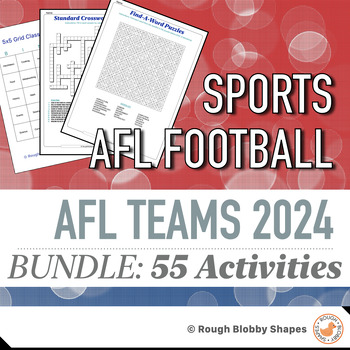 Preview of AFL Football - Teams 2024 - Resources Bundle