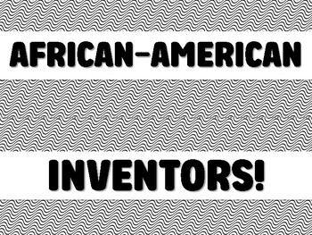 Preview of AFRICAN-AMERICAN INVENTORS! Black History Month Bulletin Board Decor Kit