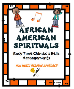 Preview of AFRICAN AMERICAN SPIRITUALS Easy Tone Chimes & Bells Arrangements  BUNDLE