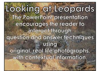 Preview of AFRICAN ANIMALS: Leopard - PowerPoint presentation