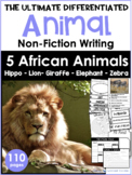 AFRICAN ANIMALS Non Fiction Differeniated Research Posters