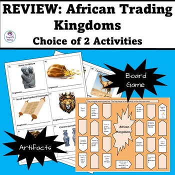 Preview of AFRICAN TRADING KINGDOMS REVIEW LESSON Choice of 2 Activities EDITABLE