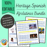 AFROLATINO BUNDLE: Heritage Spanish activities to explore 