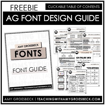 Preview of AG Font Guide