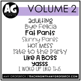 Amy Groesbeck Fonts: Volume Two
