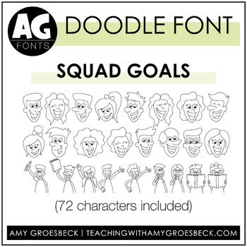 Preview of Amy Groesbeck Fonts: AG Squad Goals