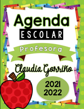 Preview of AGENDA EDITABLE MANZANAS