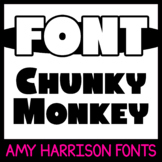 AH Chunky Monkey - Cute Font - Thick Font - Extra Bold Fon