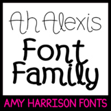 AHAlexis Font Family - Cute Fonts - Hand Drawn Fonts for C