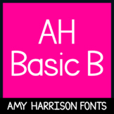 AHBasicB - Cute Font - Hand Drawn Fonts for Commercial Use