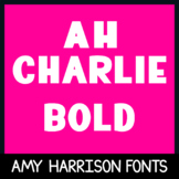 AHCharlie Bold - Cute Font - Thick Font - Extra Bold Font 