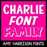 AHCharlie Font Family - Cute Fonts - Bold Fonts for Commer
