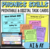 AI & AY : Phonics Activities for Older Students - Task Car