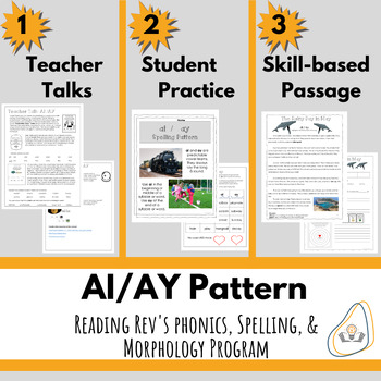 Preview of AI/AY Vowel Teams for Intermediate Grades- Print and Go Unit!