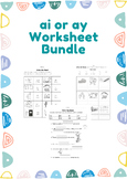 AI / AY worksheet bundle | 3 worksheets