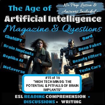 Preview of AI Article #15 -  ESL Reading Comprehension Conversation Writing