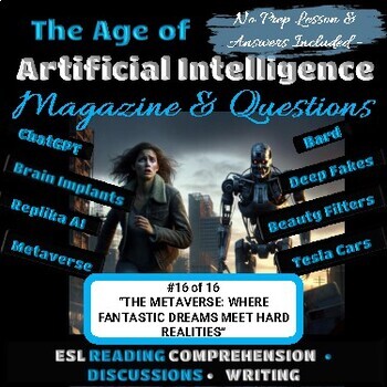 Preview of AI Article #16 -  ESL Reading Comprehension Conversation Writing