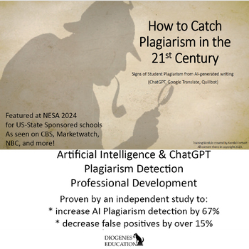 Preview of Artificial Intelligence Plagiarism detection: ChatGPT Quillbot teacher training